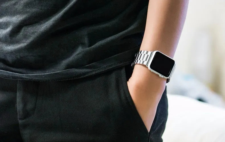 Stainless Steel Strap For Apple Watch - Premium Apple Watch Accessories from Dressmycell.com - Just $15! Shop now at Dressmycell.com Stainless Steel Strap For Apple Watch - Premium Apple Watch Accessories from Dressmycell.com - Just $15! Shop now at Dressmycell.com